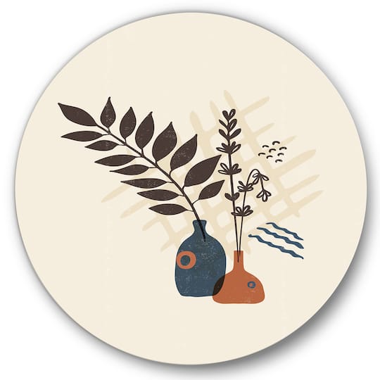 Designart - Vintage Boho Minimalistic Flowers I